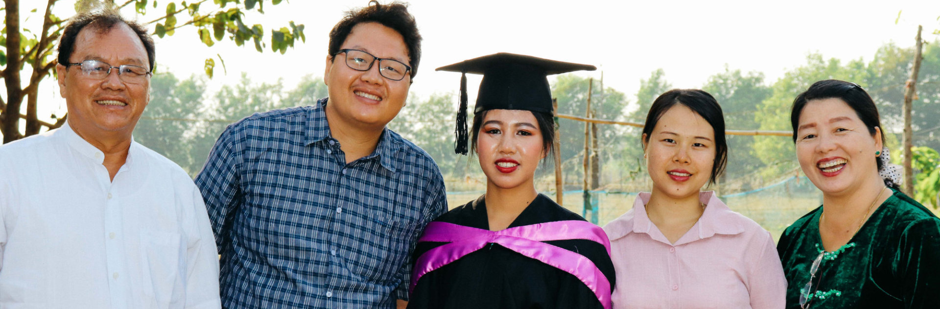 A Group of people posing together