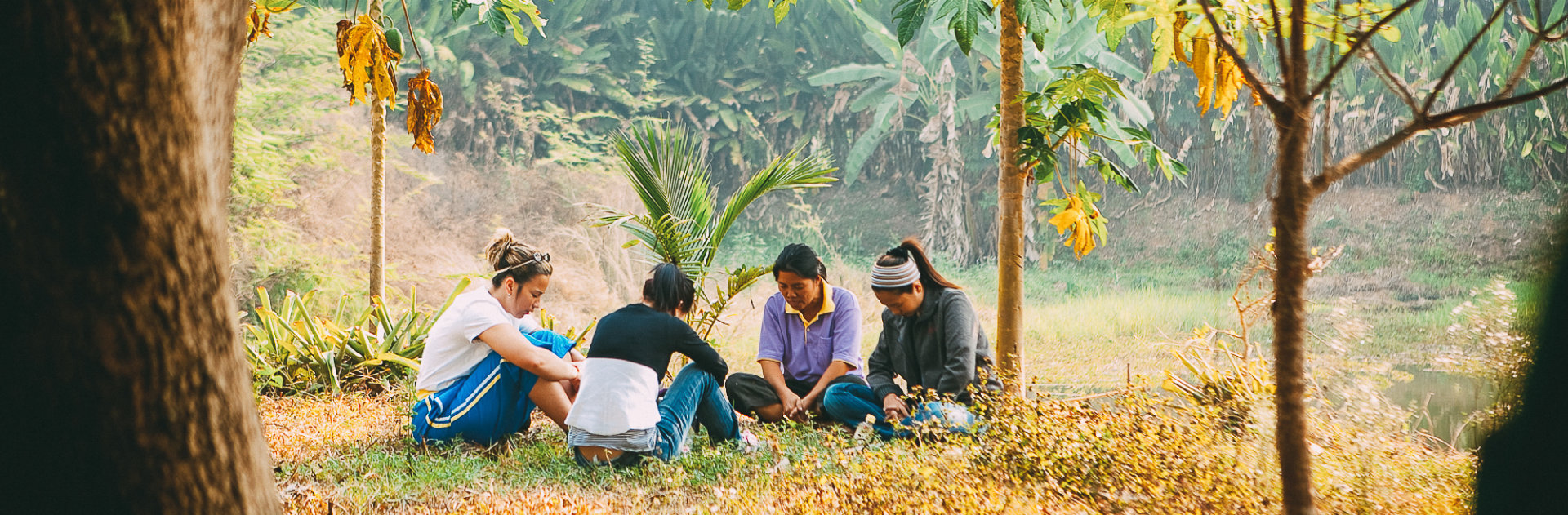 A Group of People praying together