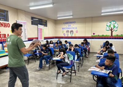 Fabricio Teading students in a Classroom