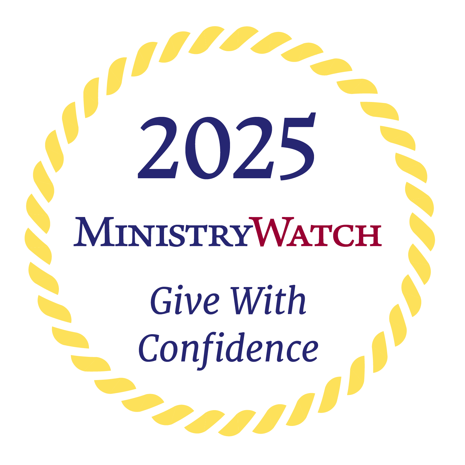 The MinistryWatch 'Give with Confidence' Logo